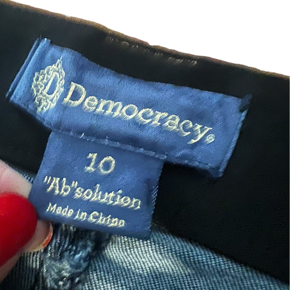 Democracy 10 Ab-solution Dark Wash Denim Jeans Flattering - Picture 6 of 9
